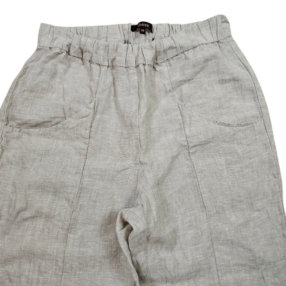 Quince 100% European Linen Tapered FLAX Ankle Pants In XS - Picture 4 of 10